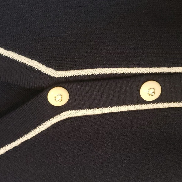 St. John Navy Blue Sailor Dress - Size 12 - Picture 2 of 7